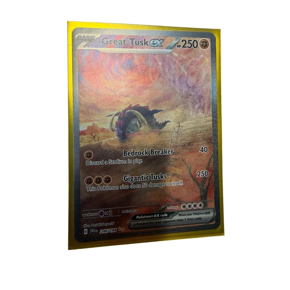 Pokemon Great Tusk ex 246/198 Scarlet & Violet Special Illustration Rare Alt Art